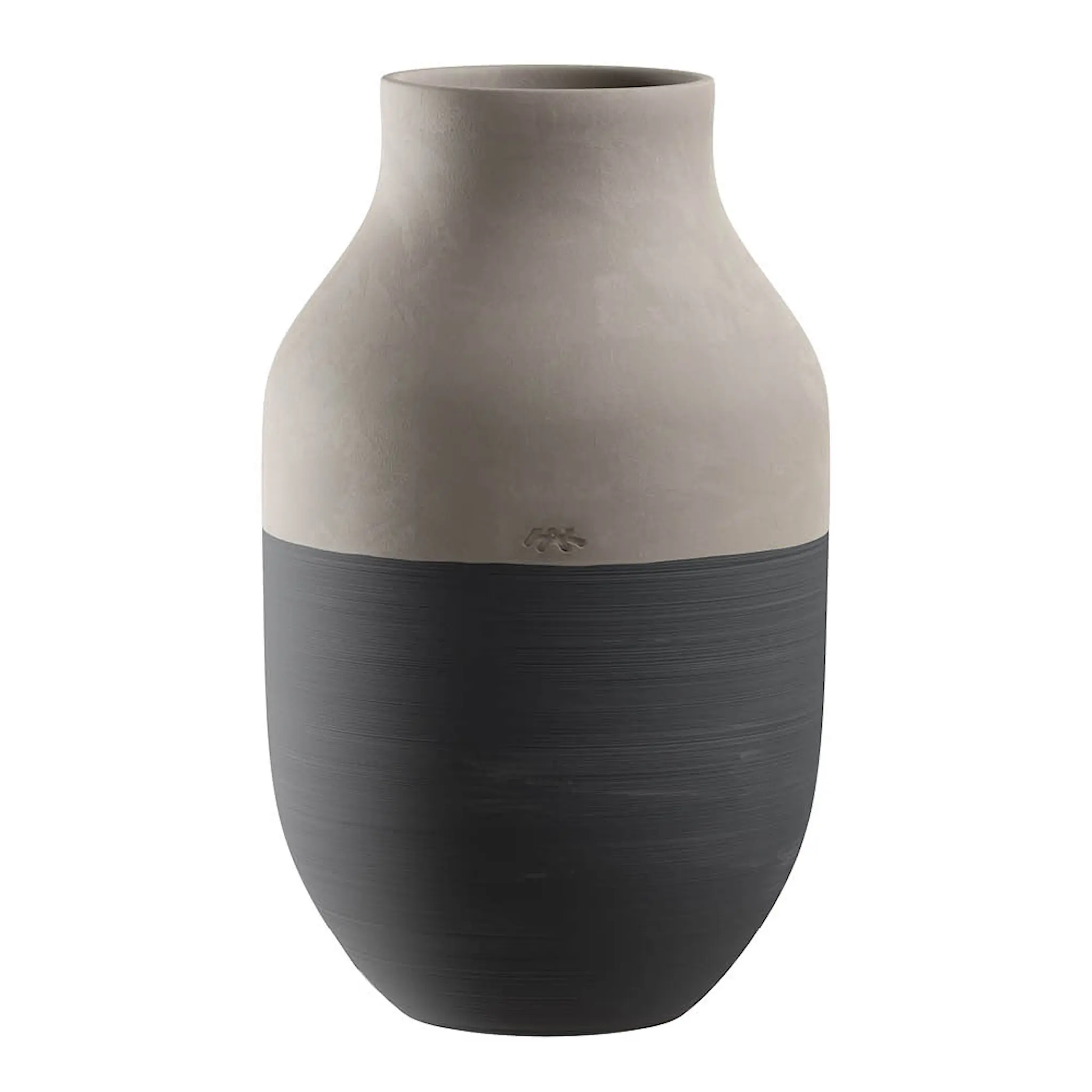 Kähler Omaggio Circulare vase 31 cm antrasittgrå