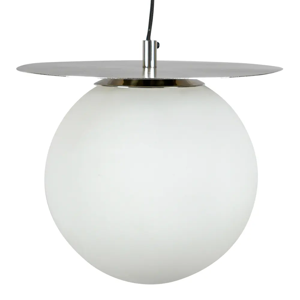 Lush Globe taklampe 27 cm sølv/hvit