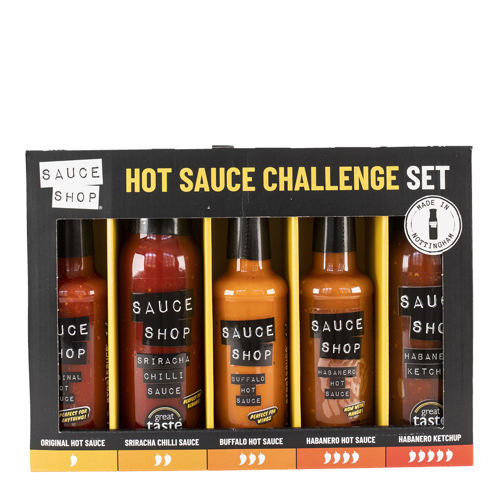 Sauseshop - Hot sauce challenge presentask 2200 g