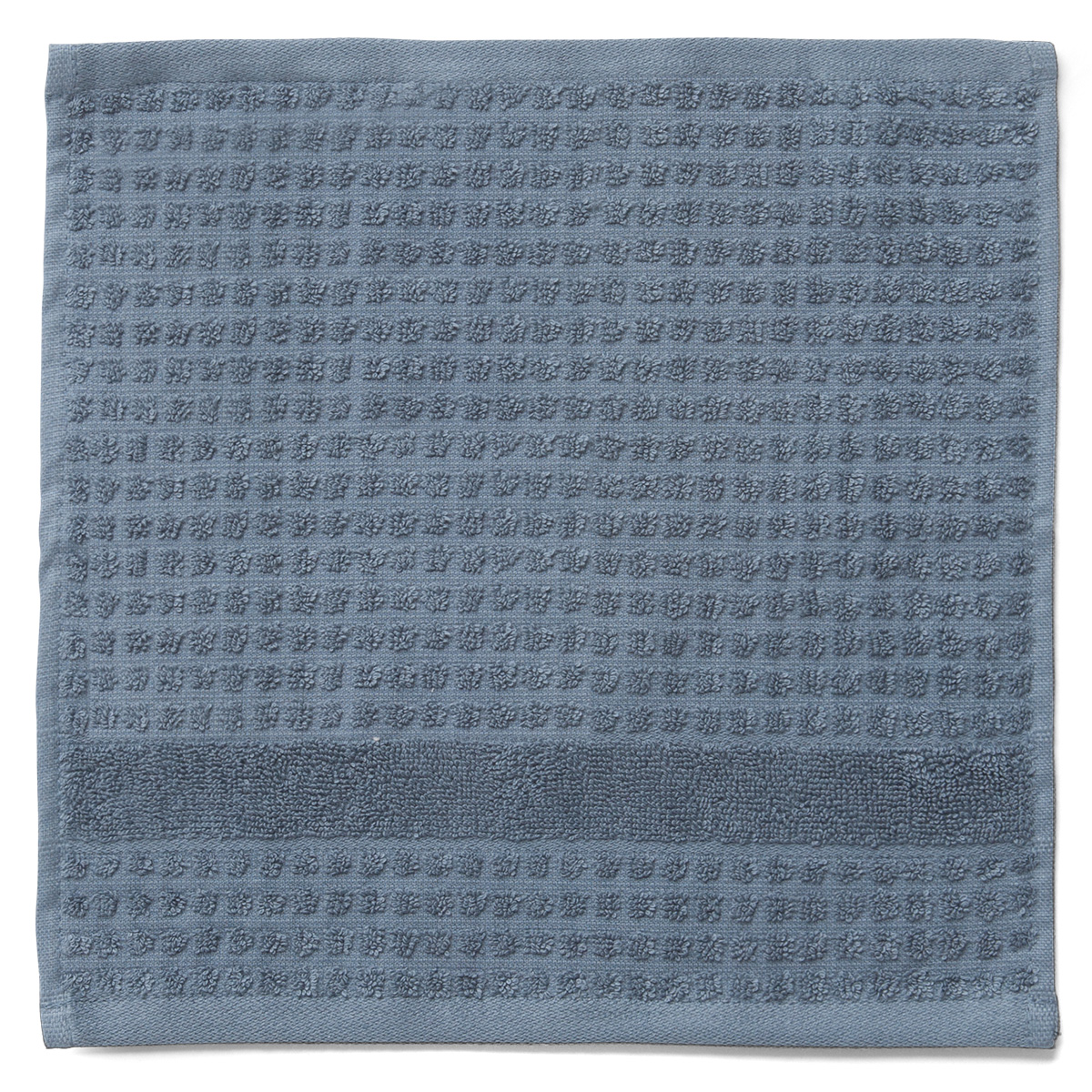 Juna - Check Tvättlapp 30x30 cm Mörkblå