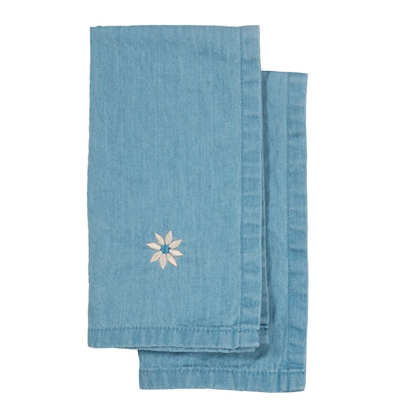 Eden denim kökshandduk 70x50 cm 2-pack blå