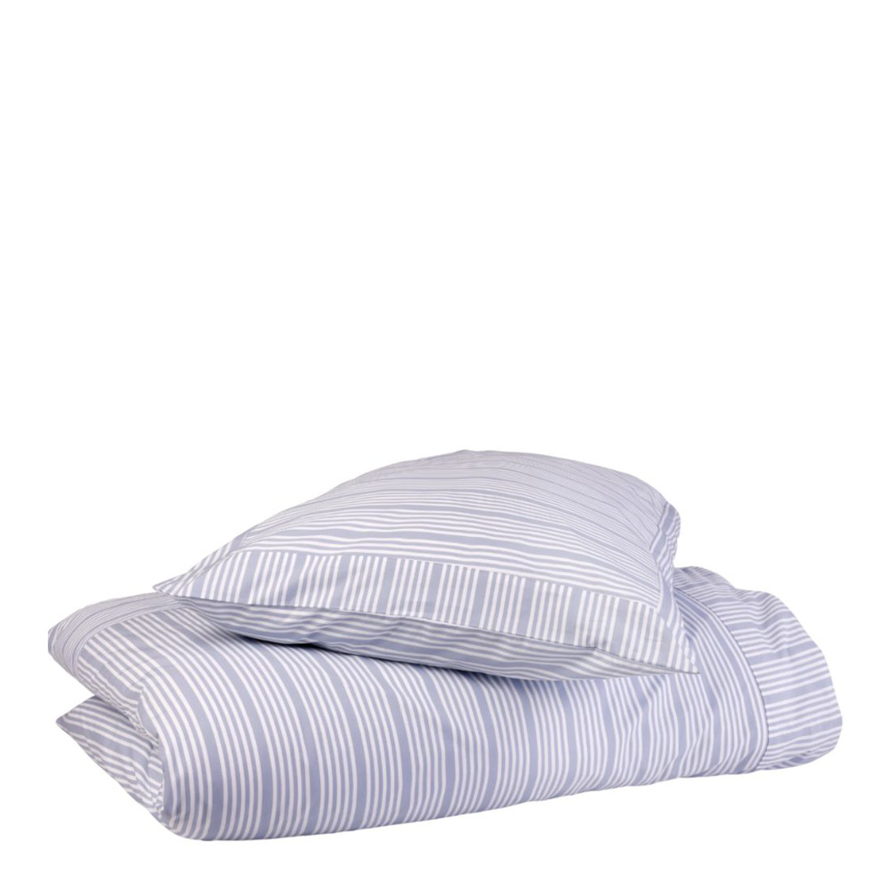 Home by Ilse Jacobsen - Bedding Collection Pussilakanasetti 140x220 cm + 50x70 cm Powder Blue Stripes