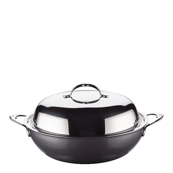 Nanobond Wok med lock 36 cm Stål