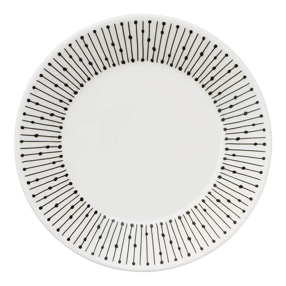 Mainio Sarastus tallerken 11 cm hvit/svart