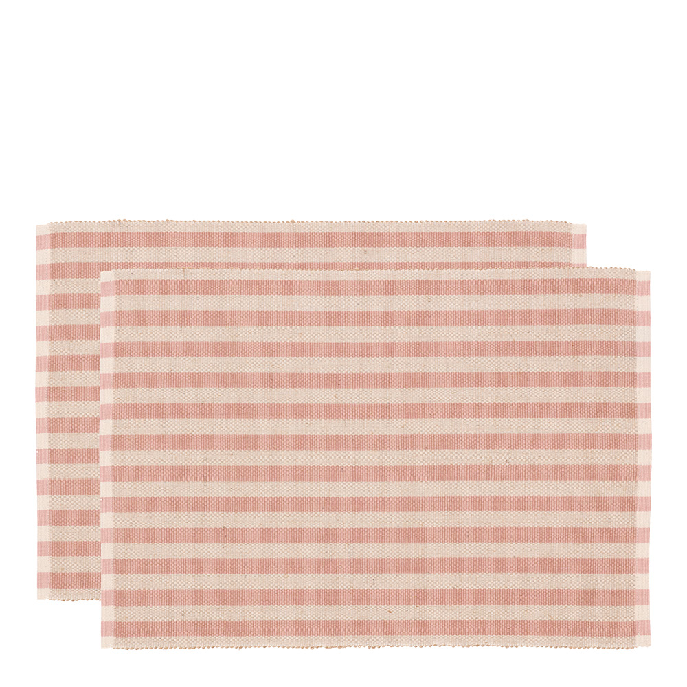 Södahl – Statement Stripe Bordstablett 33x48cm 2-pack Rosa