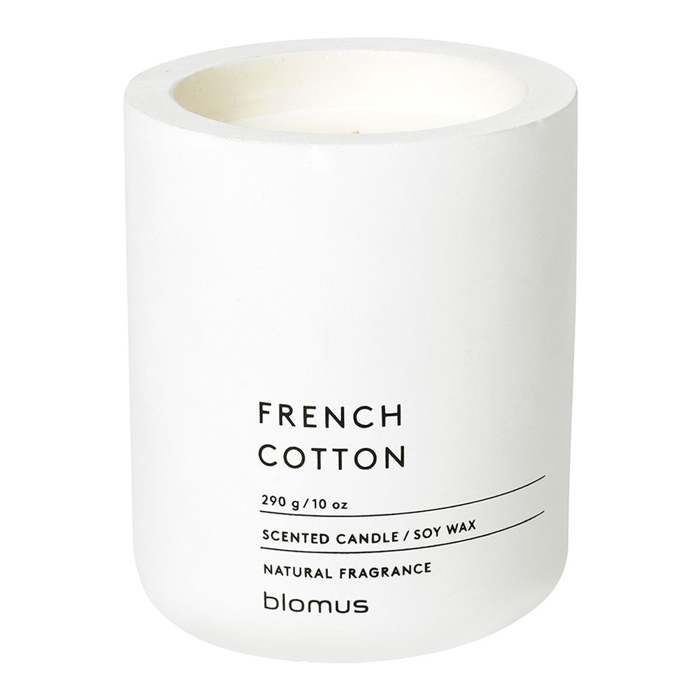 Produktfoto för blomus Scented Candle Lily White French Cotton 290 g