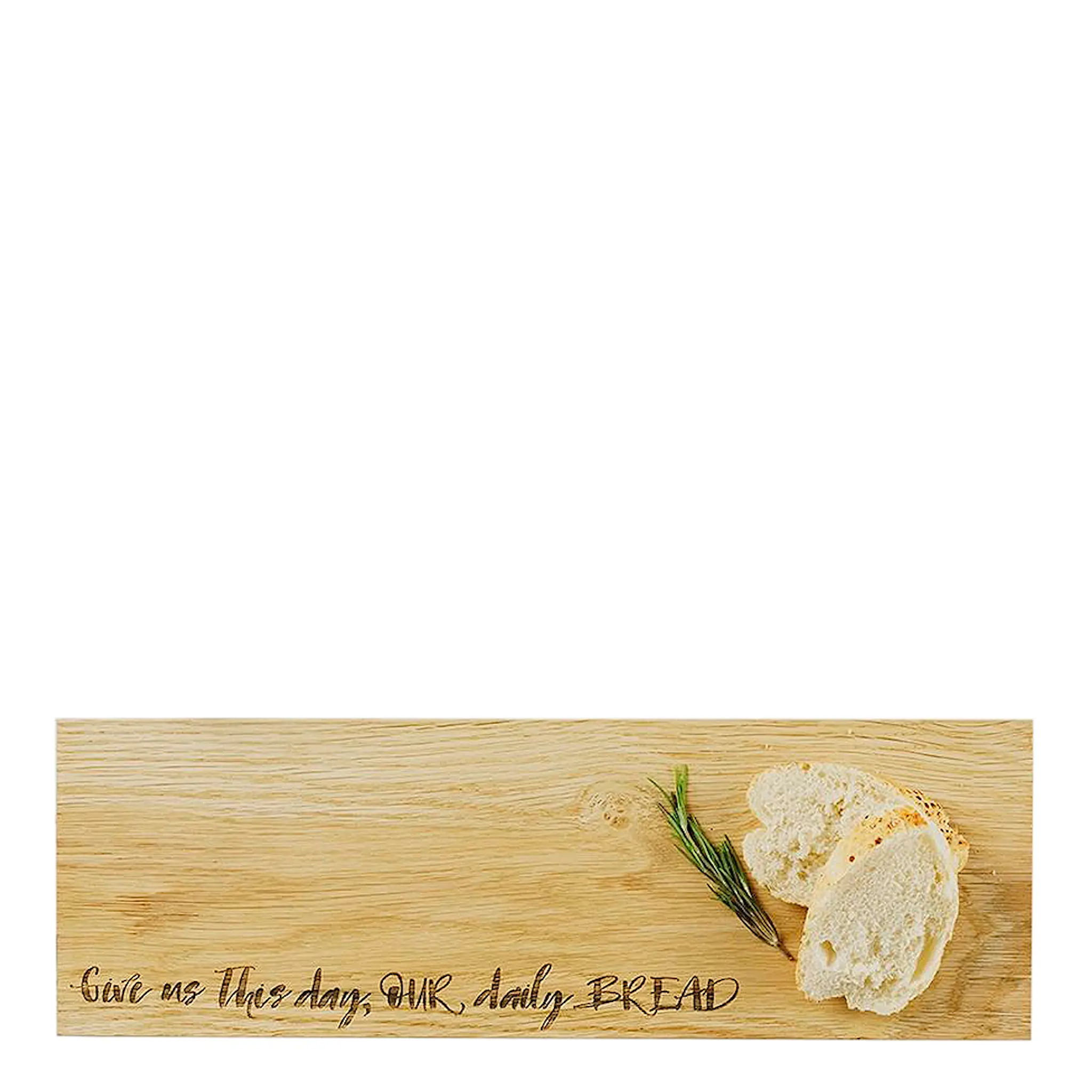 Scottish Made Puinen Leikkuulauta Daily Bread 45x15 cm