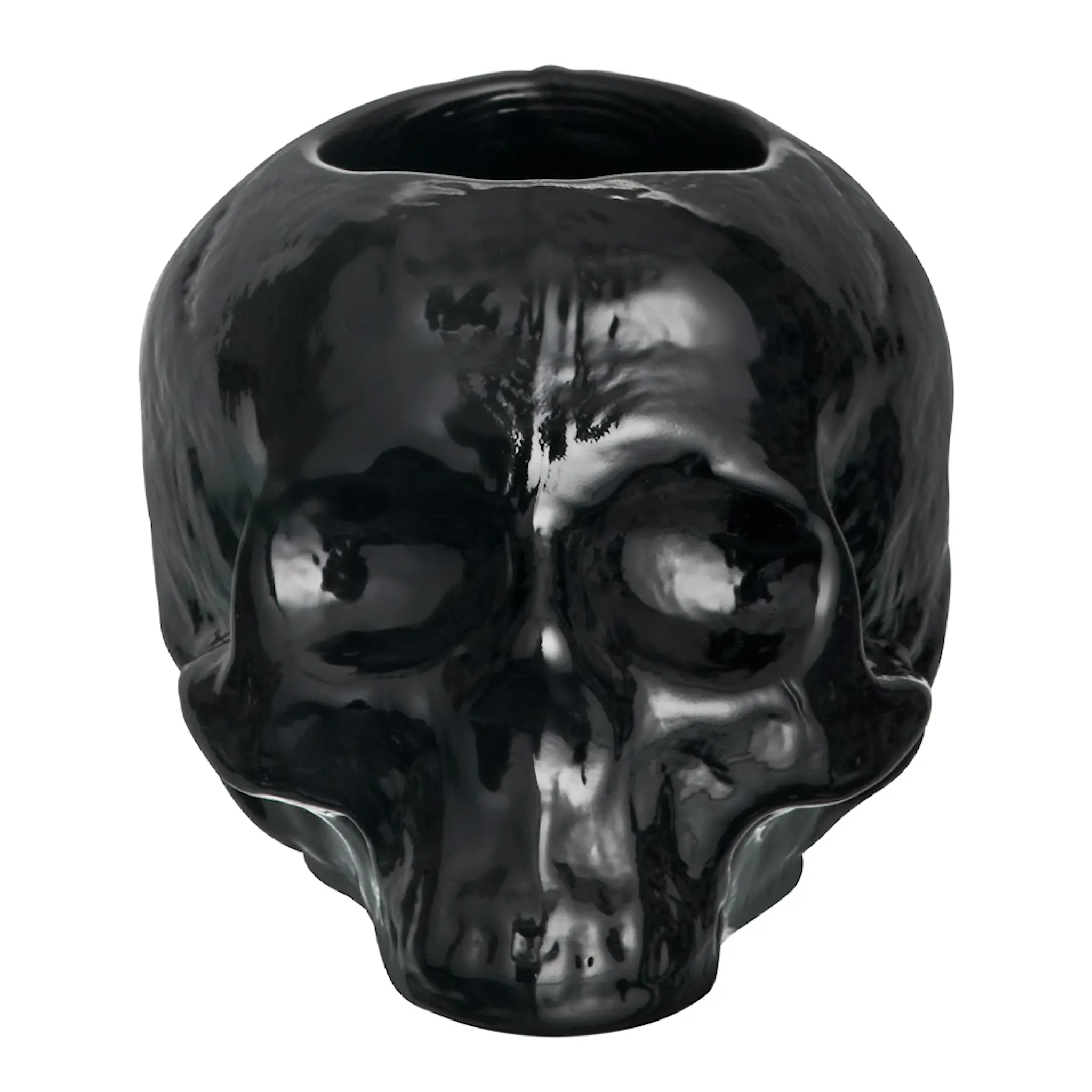 Orrefors Still Life skull lyslykt 8,5 cm svart