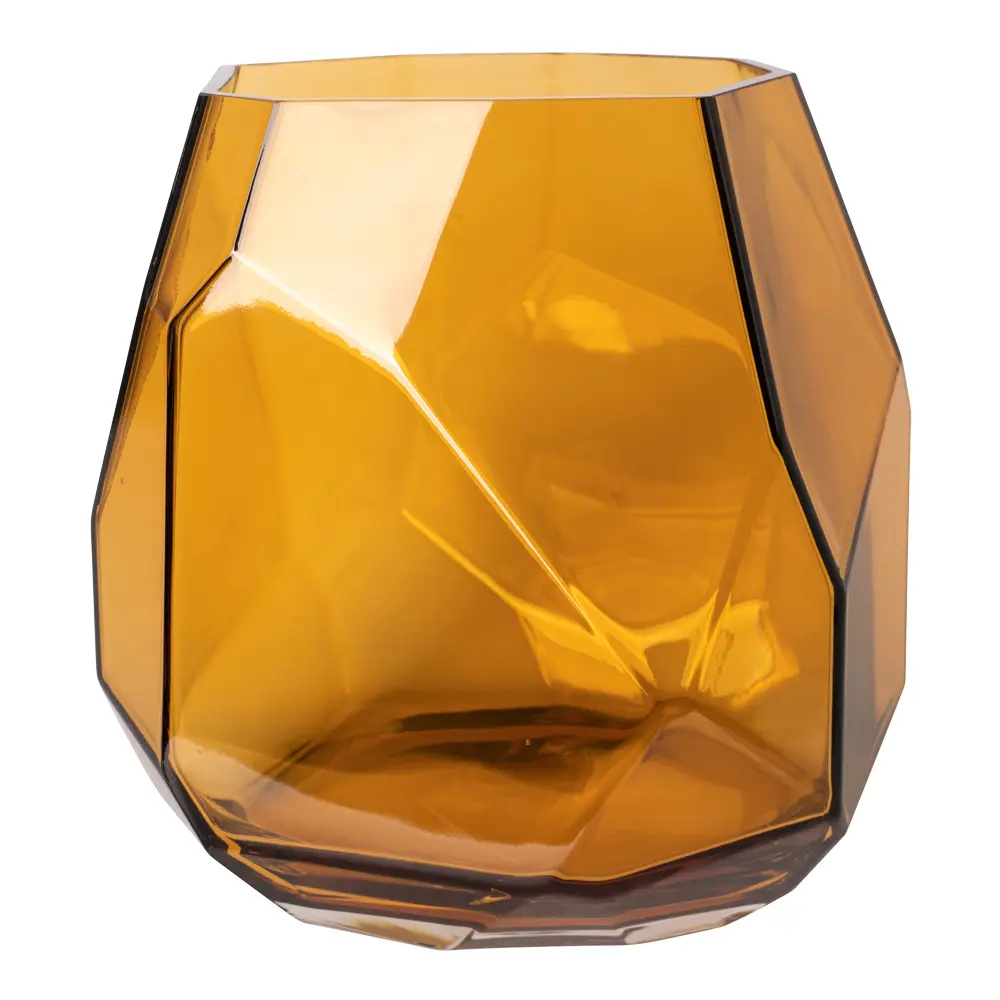Iglo Kynttilälyhty / Maljakko 22 cm Warm Cognac