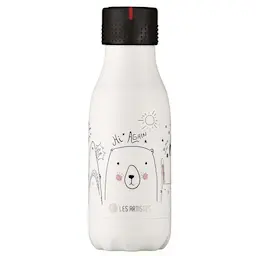 Les Artistes Bottle Up Design termoflaske 0,28L hvit/svart/rosa