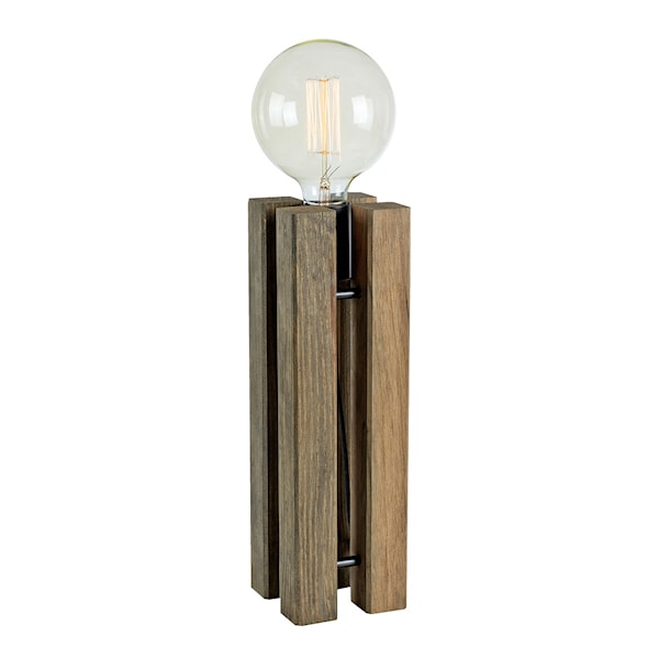 Lodge bordslampa 36 cm brunbetsad