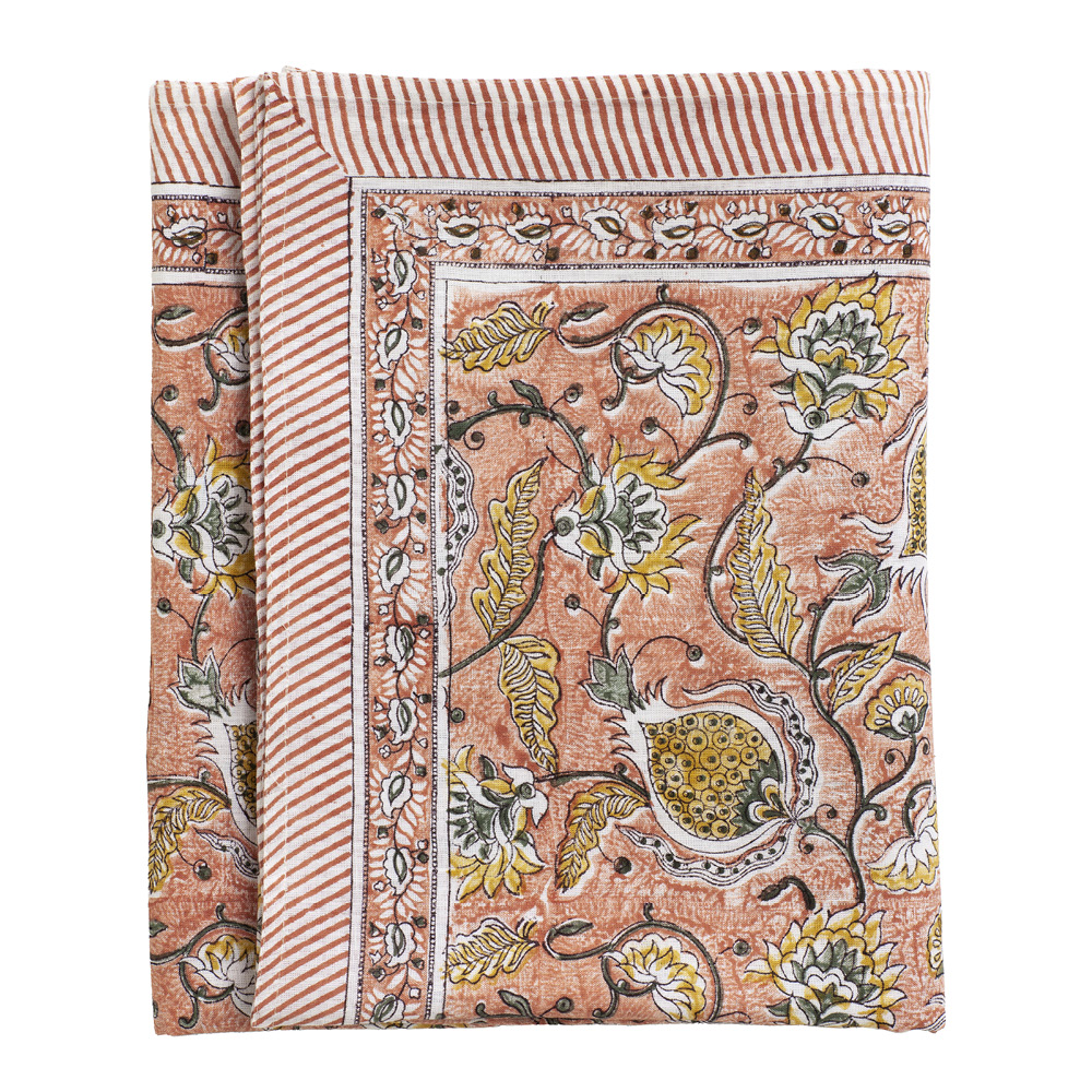 Chamois - Pomegranate linneduk 150x230 cm orange