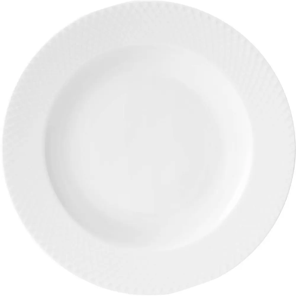 Rhombe Syvä lautanen 23 cm valkoinen