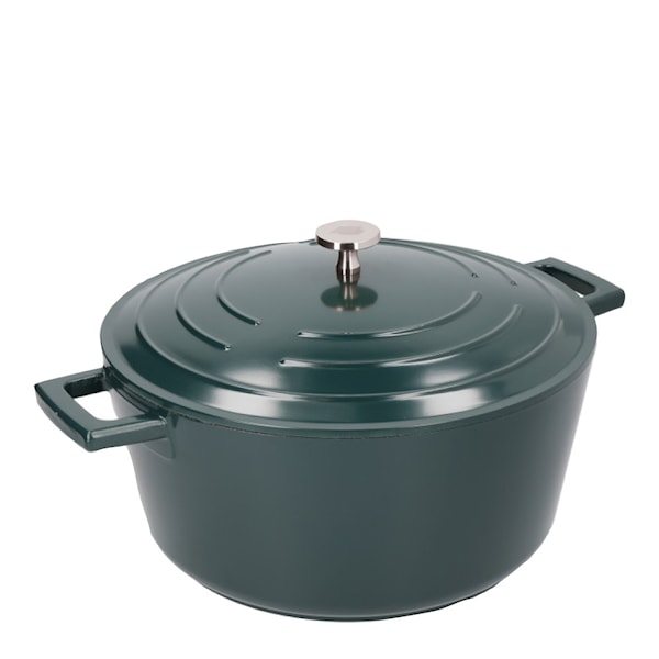 Cast Aluminium gryta 5 L hunter green