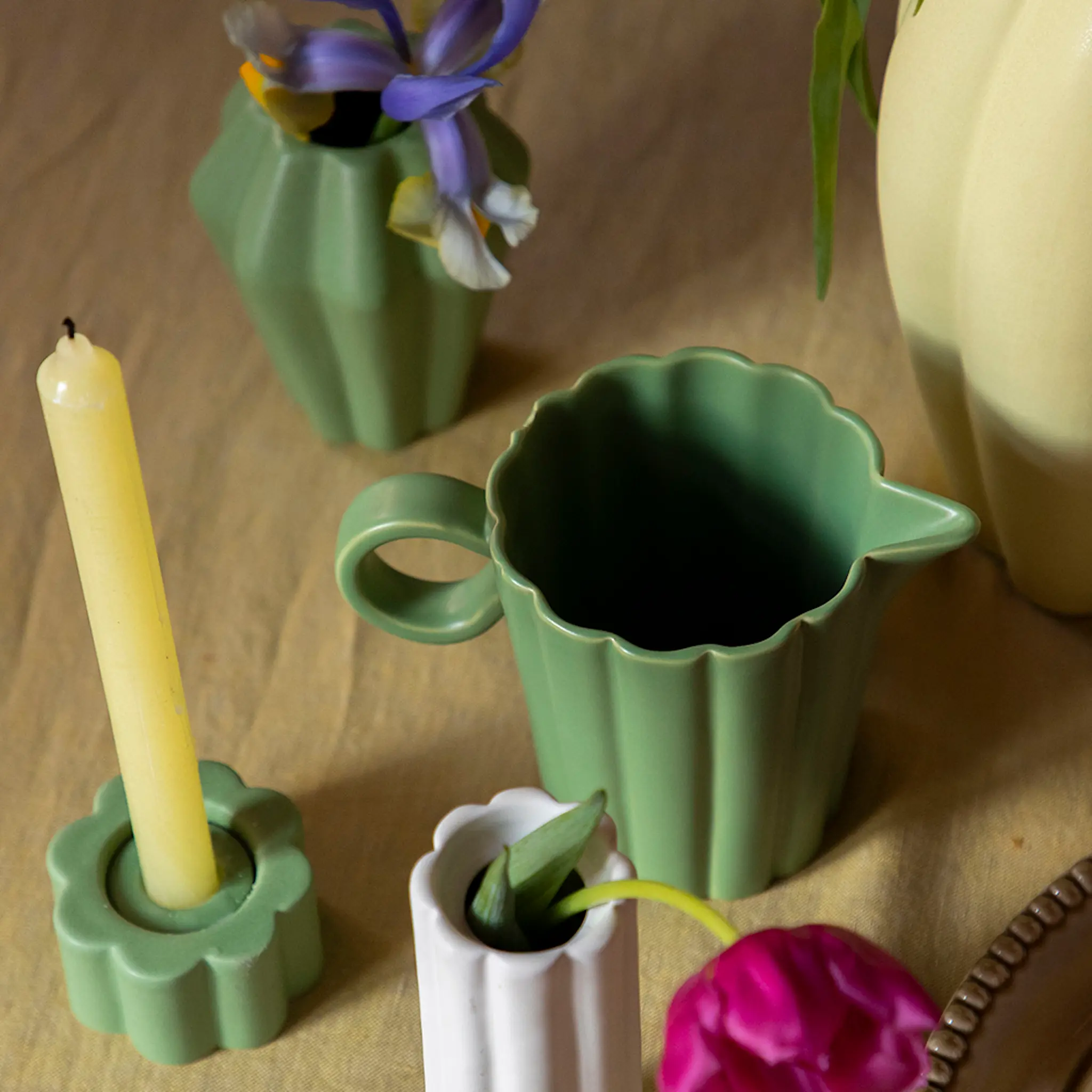 PotteryJo Birgit vase 5 cm olive