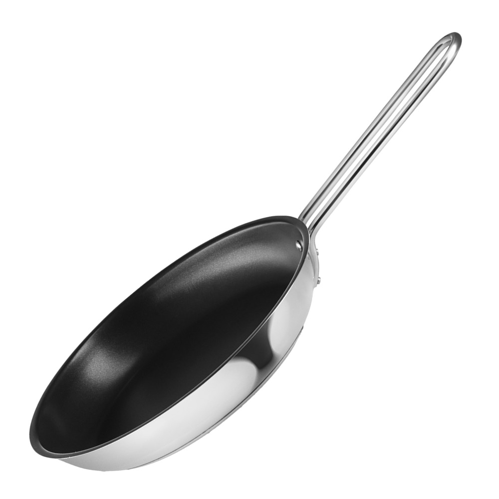 Eva Trio - Stainless Steel Paistinpannu 24 cm Keraaminen pinnoite