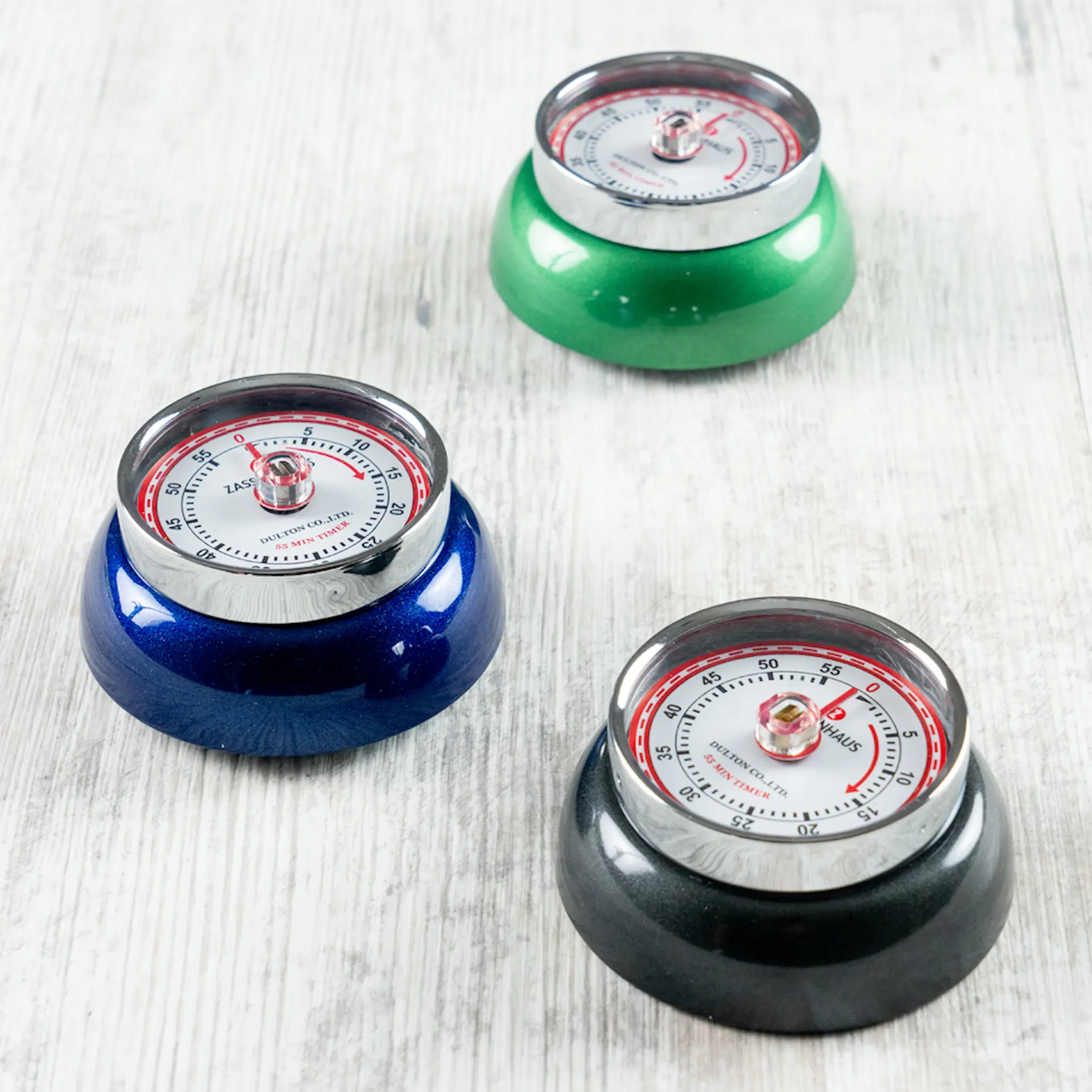 Zassenhaus Retro Collection timer med magnet blå metallic