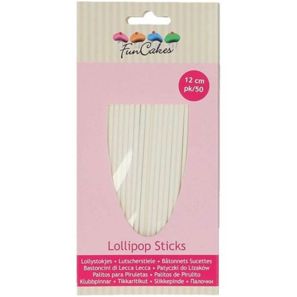 Lollipop Pinnar 12 cm 50-Pack