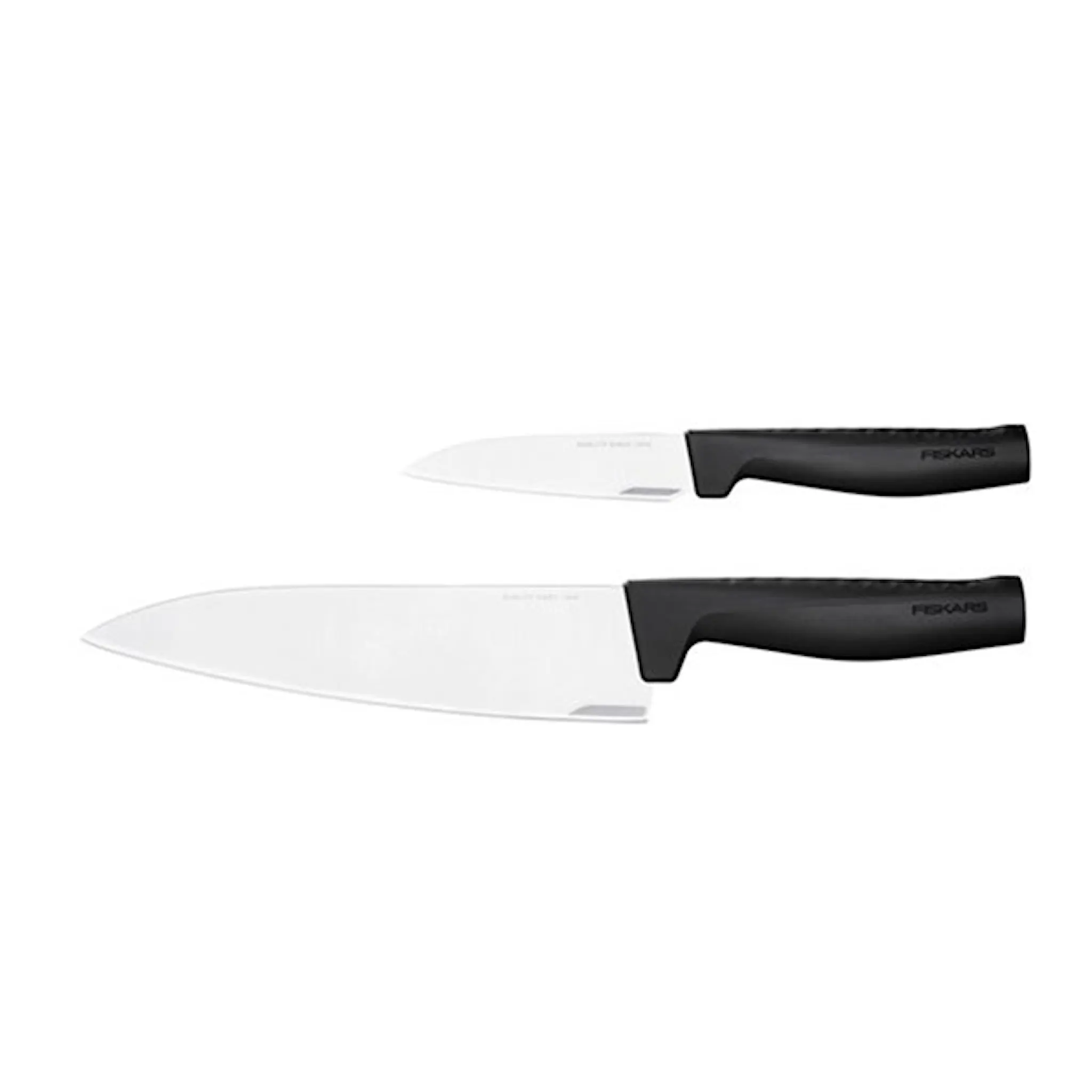 Fiskars Hard Edge Knivset Stor Kockkniv & Grönsakskniv 2 delar