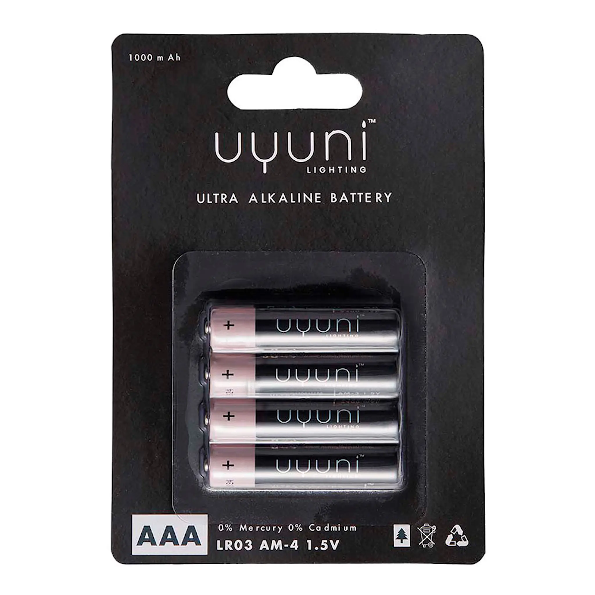 Uyuni Lighting AAA-batteri 4-pack