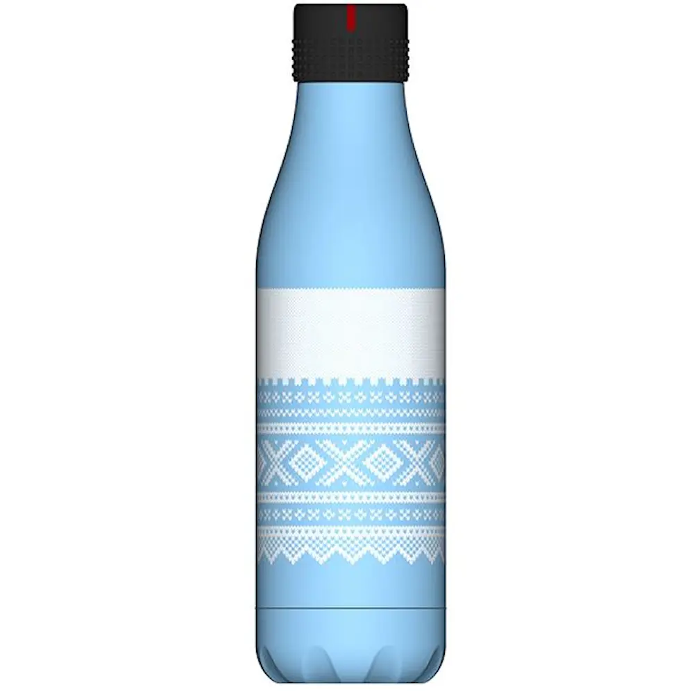 Bottle Up Marius termoflaske 0,5L lys blå/hvit