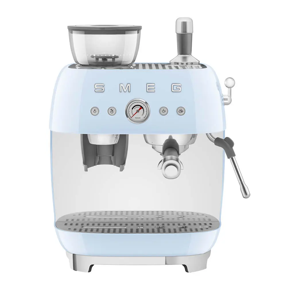 Espressomaskin EGF03 2,4L m/kaffekvern pastellblå