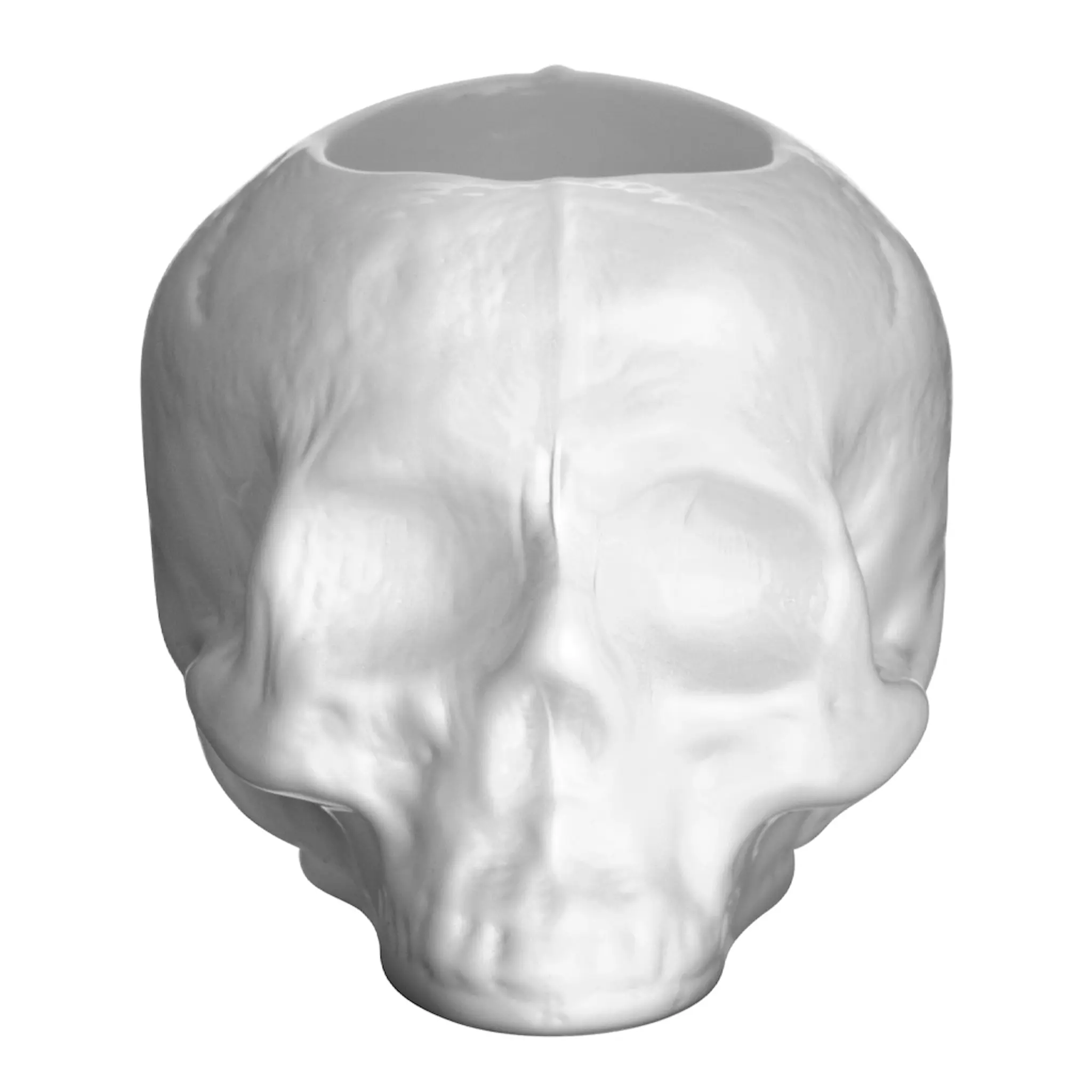 Orrefors Still Life Skull Kynttilälyhty 8,5 cm Offwhite