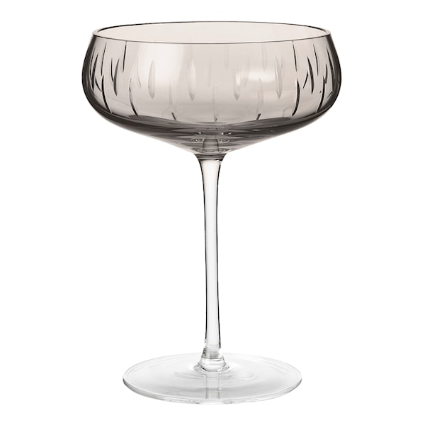 Crystal Glass Champagne Coupe Rök