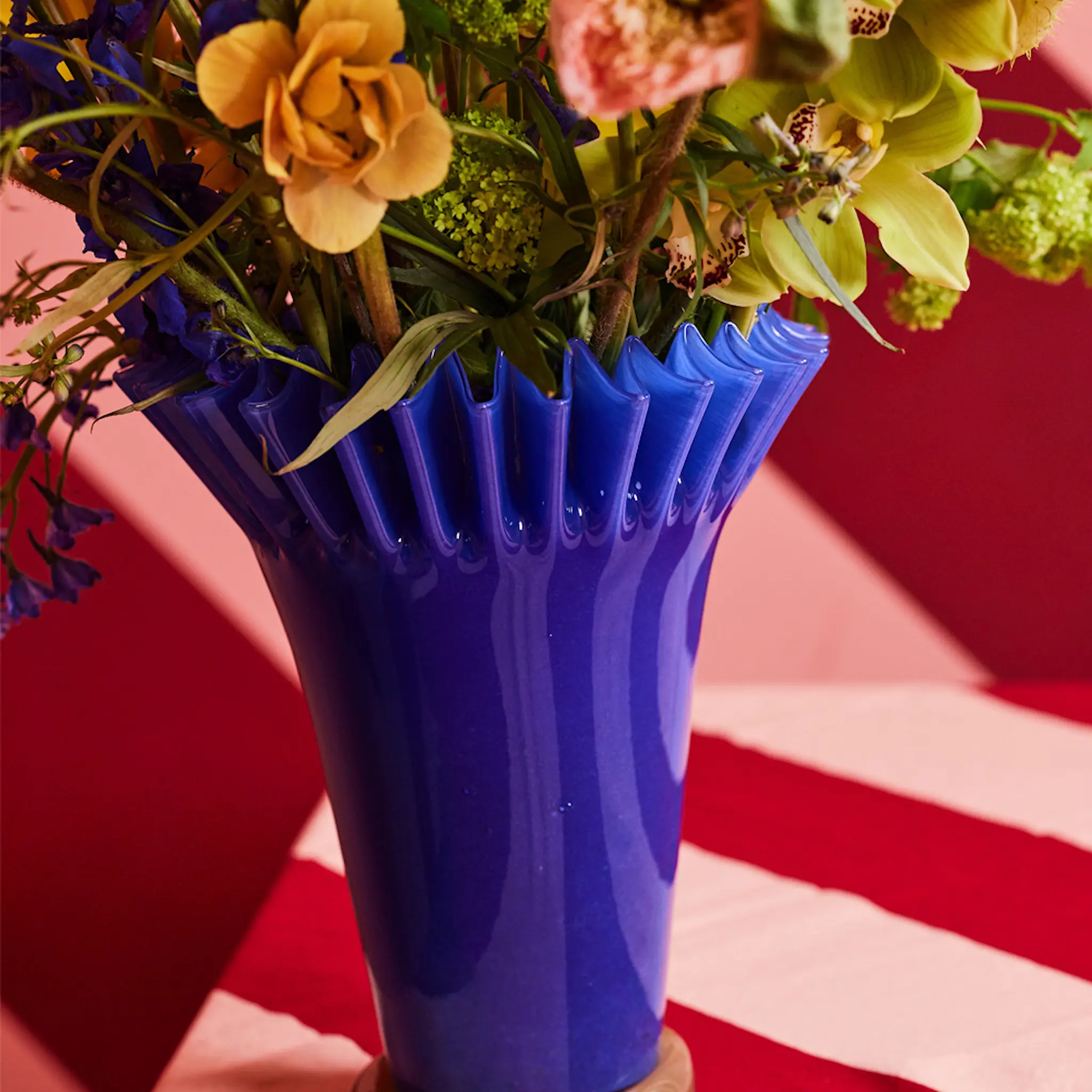 ByOn Lori vase 28 cm blå