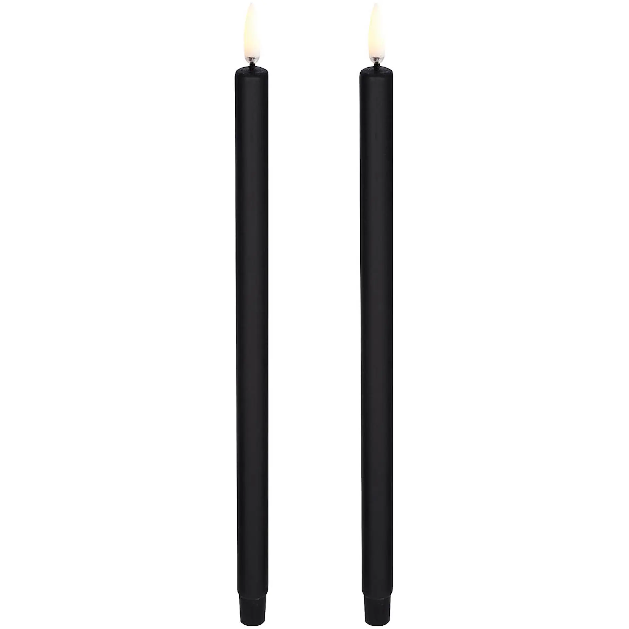 Uyuni Lighting LED-Kruunukynttilä 25 cm 2 kpl Musta