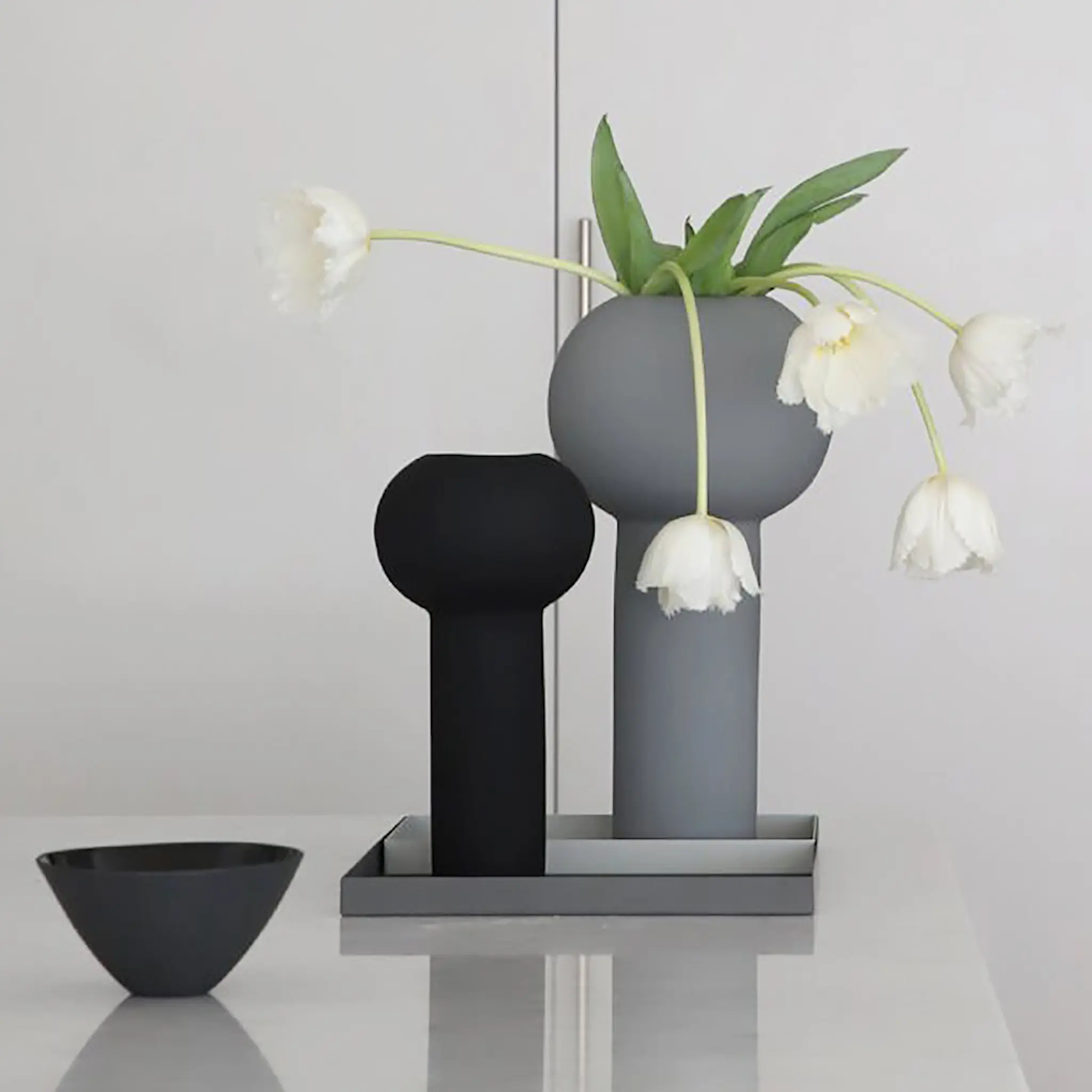 Cooee Pillar vase 24 cm svart