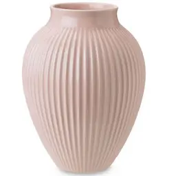 Knabstrup Keramik Vas Räfflor 27 cm Rosa