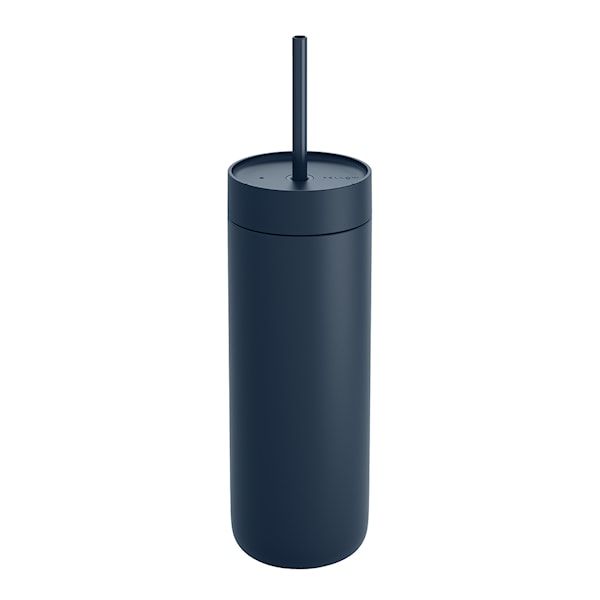 Carter Cold tumbler med sugrör 590 ml stone blue