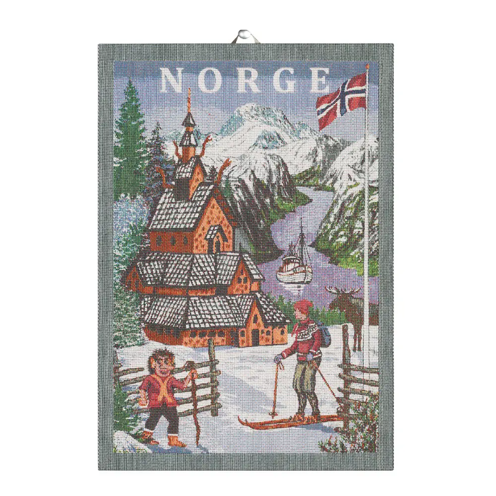 Norge kjøkkenhåndkle 35x50 cm