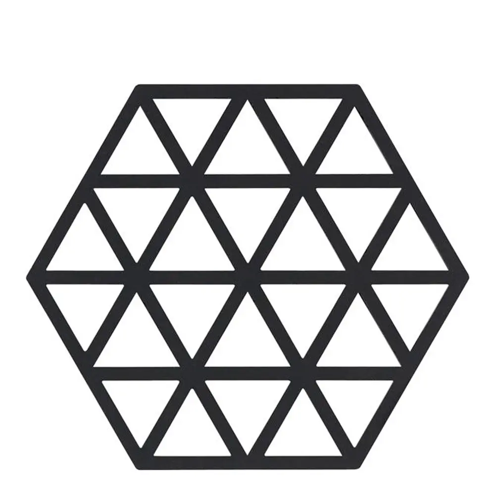 Hexagon Pannunalunen Silikoni 16 cm Black