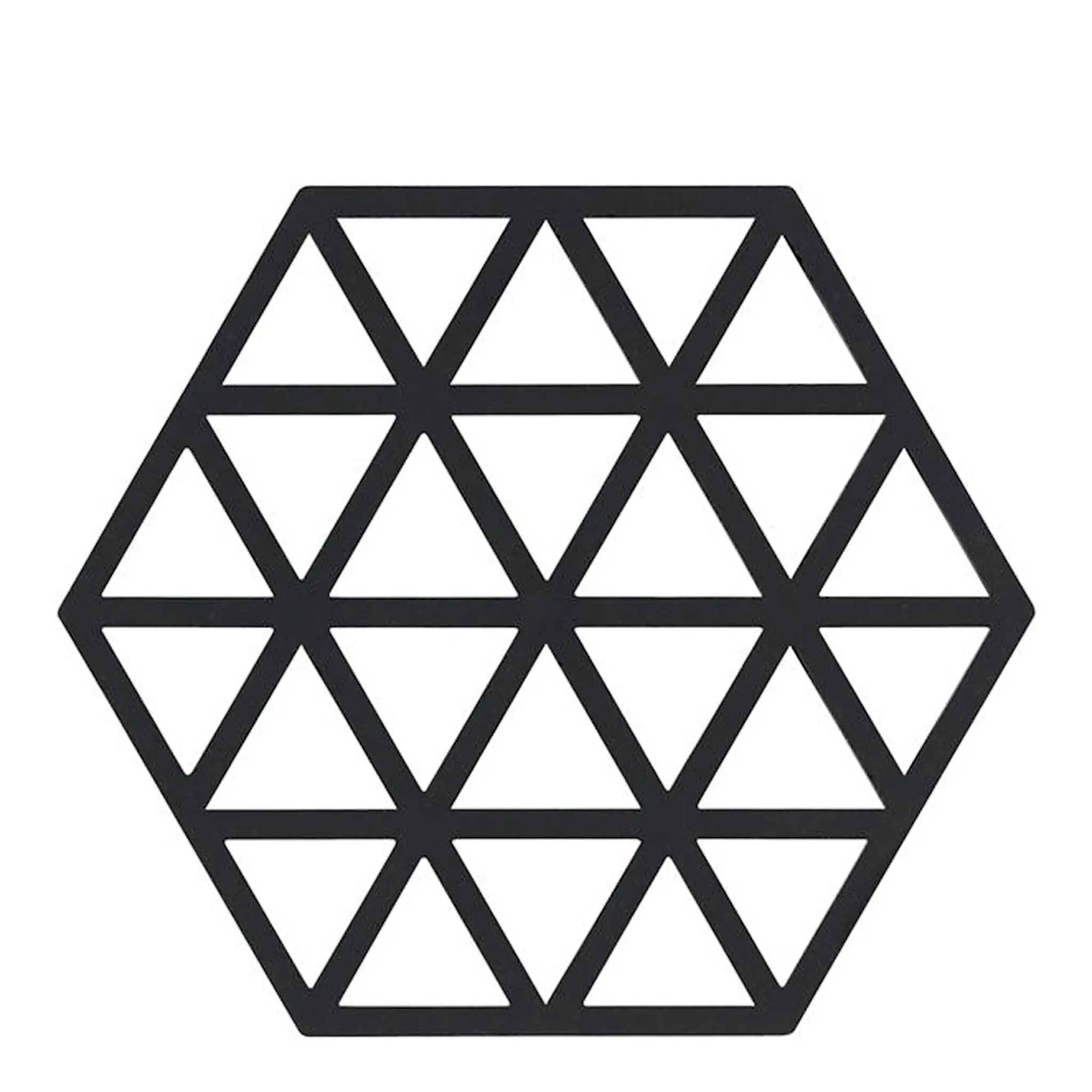 Zone Hexagon Pannunalunen Silikoni 16 cm Black