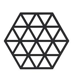 Zone Hexagon Pannunalunen Silikoni 16 cm Black