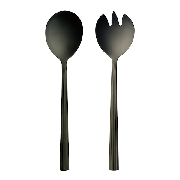 RAW Cutlery salladsset 2 delar matte black