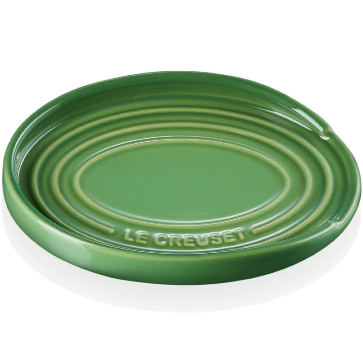 Le Creuset – Oval grytskedshållare 15 cm bamboo green