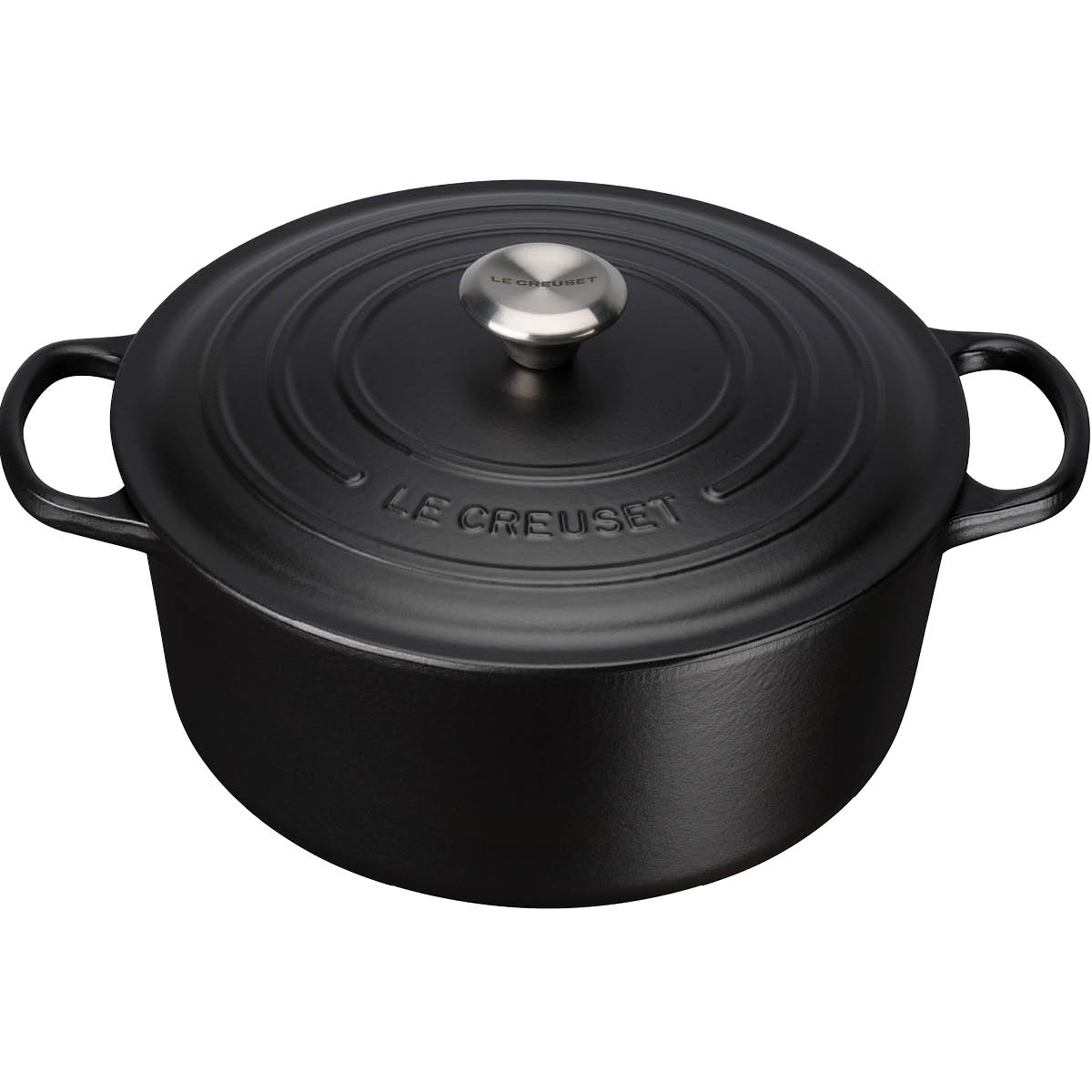 Le Creuset – Signature Gjutjärnsgryta rund 26 cm 5,3 L matte black