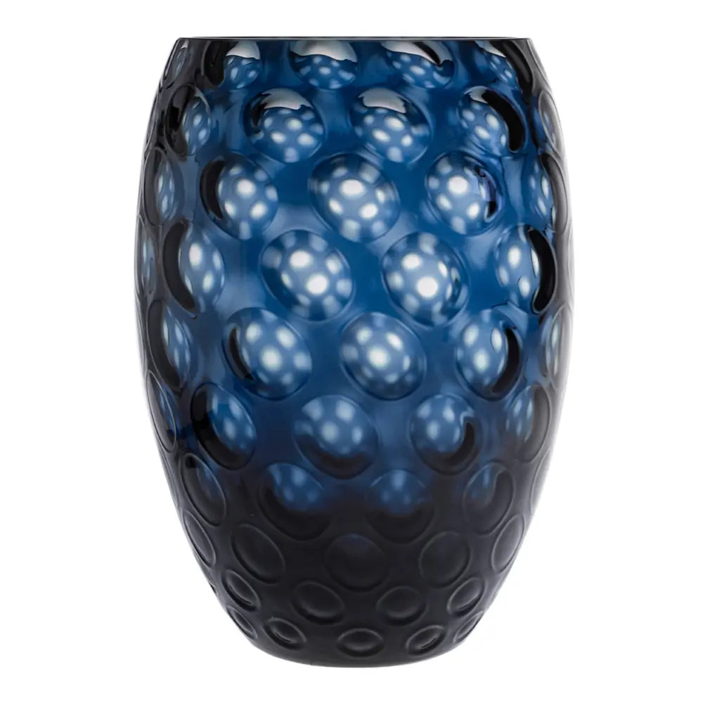 Kugel vase 23 cm royal blå