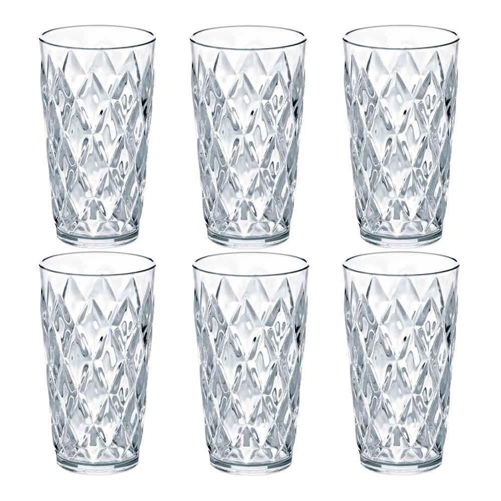 Koziol – Crystal Glas Högt 6-pack Klar