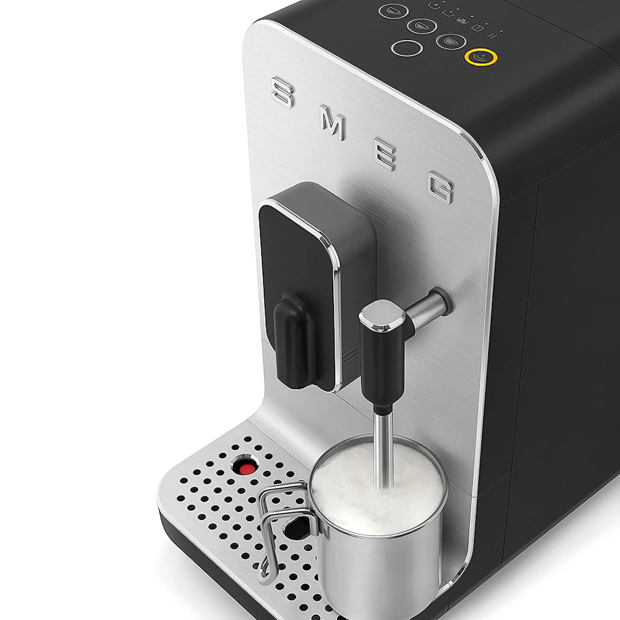 SMEG Smeg Helautomatisk Kaffemaskin med mjölkskummare Svart