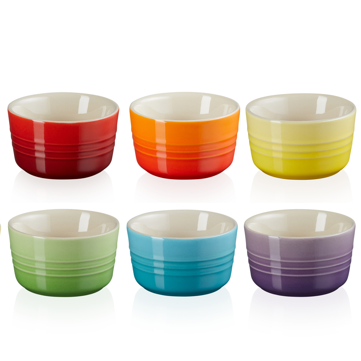 Le Creuset Rainbow Ramekin Mini 6pack Cervera