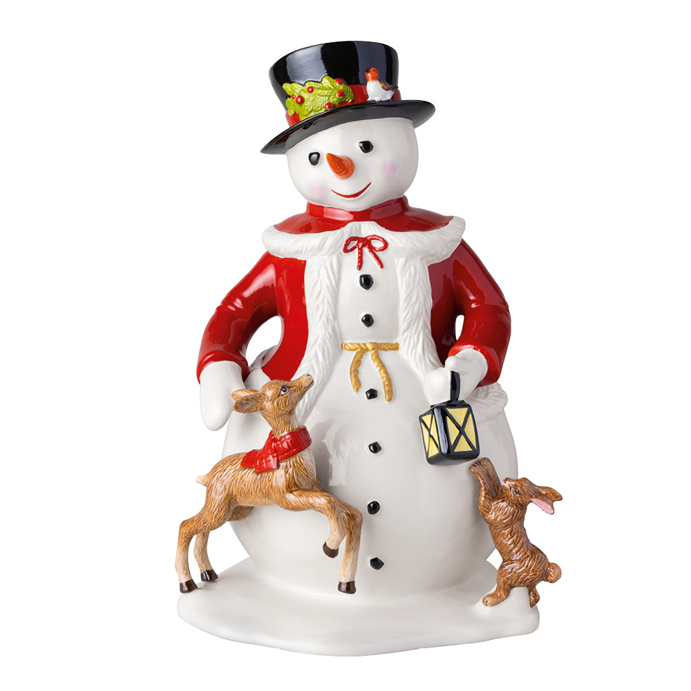 Läs mer om Villeroy & Boch - Christmas Toys Memory snögubbe 36 cm vit