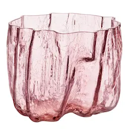 Kosta Boda Crackle vase 17 cm rosa