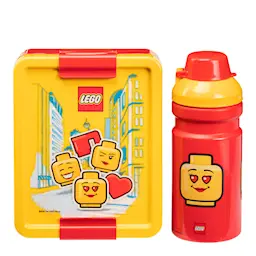 Lego Lunchbox Set Ikonisk Figur Gul/Röd