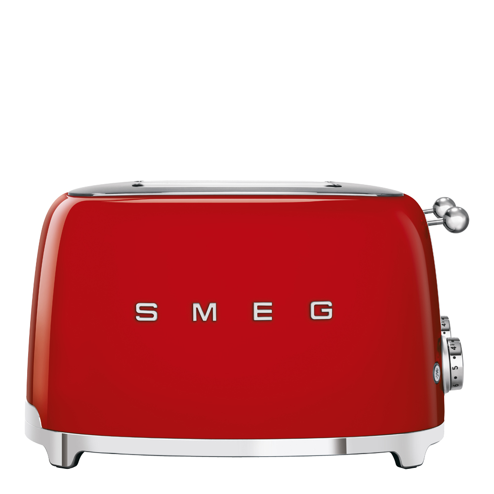 Smeg – Smeg Brödrost 4 skivor TSF02 kvadrat Röd