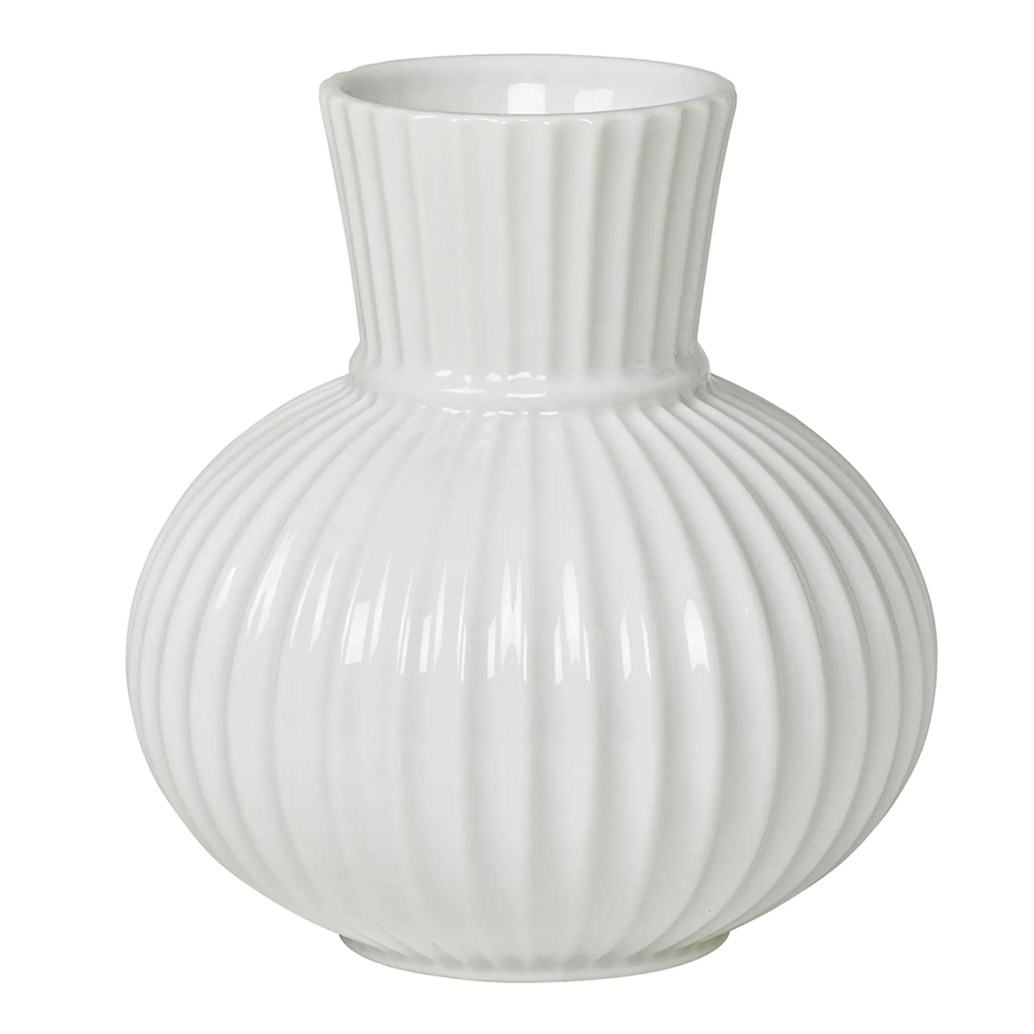 Lyngby Porcelæn Tura vase 14,5 cm porselen hvit