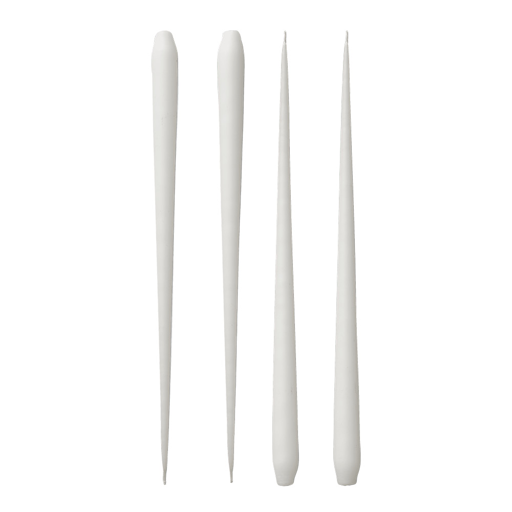 Läs mer om STOFF Nagel - Stoff Nagel koniska stearinljus by Ester & Erik 36 cm 4-pack vit